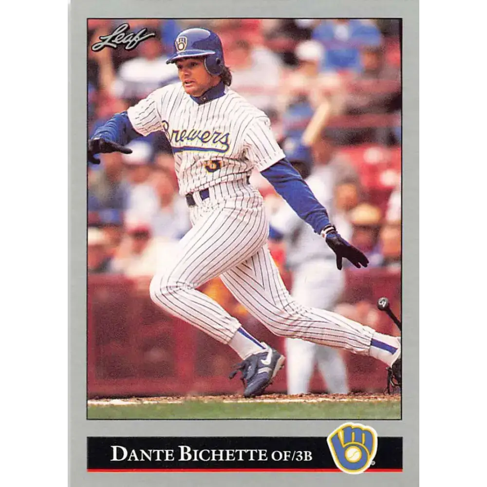 1992 Leaf #134 Dante Bichette NM-MT Milwaukee Brewers Baseball Card - Baseball Card Single