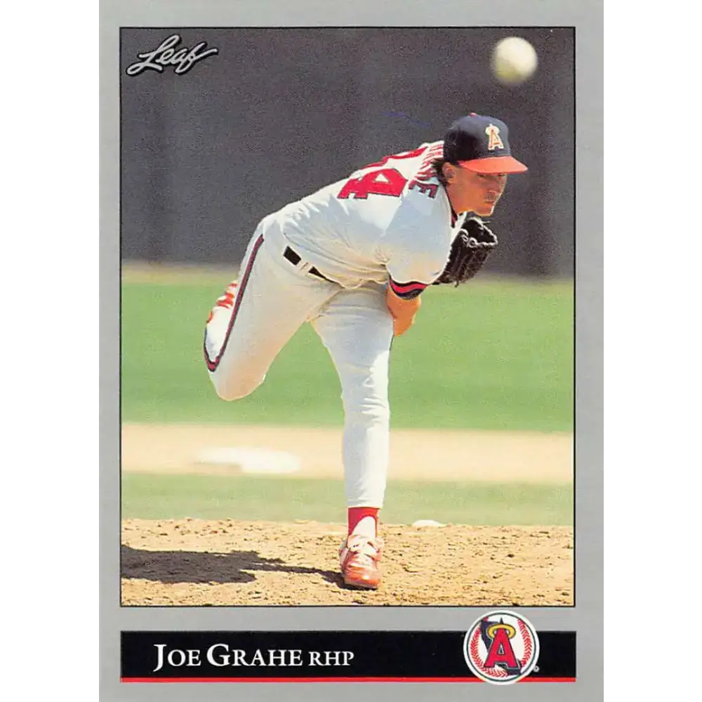 1992 Leaf #137 Joe Grahe NM-MT California Angels Baseball Card - Baseball Card Single