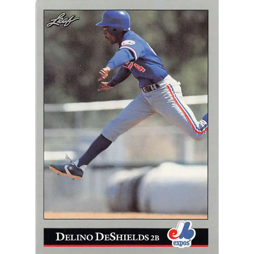 1992 Leaf #138 Delino DeShields NM-MT Montreal Expos Baseball Card - Baseball Card Single