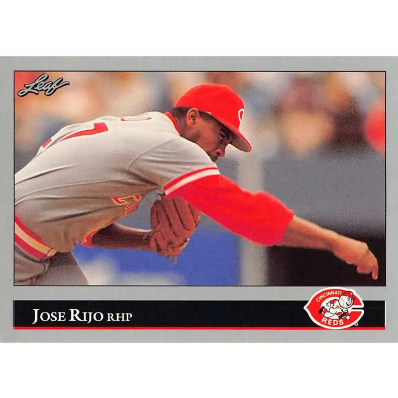 1992 Leaf #139 Jose Rijo NM-MT Cincinnati Reds Baseball Card - Baseball Card Single