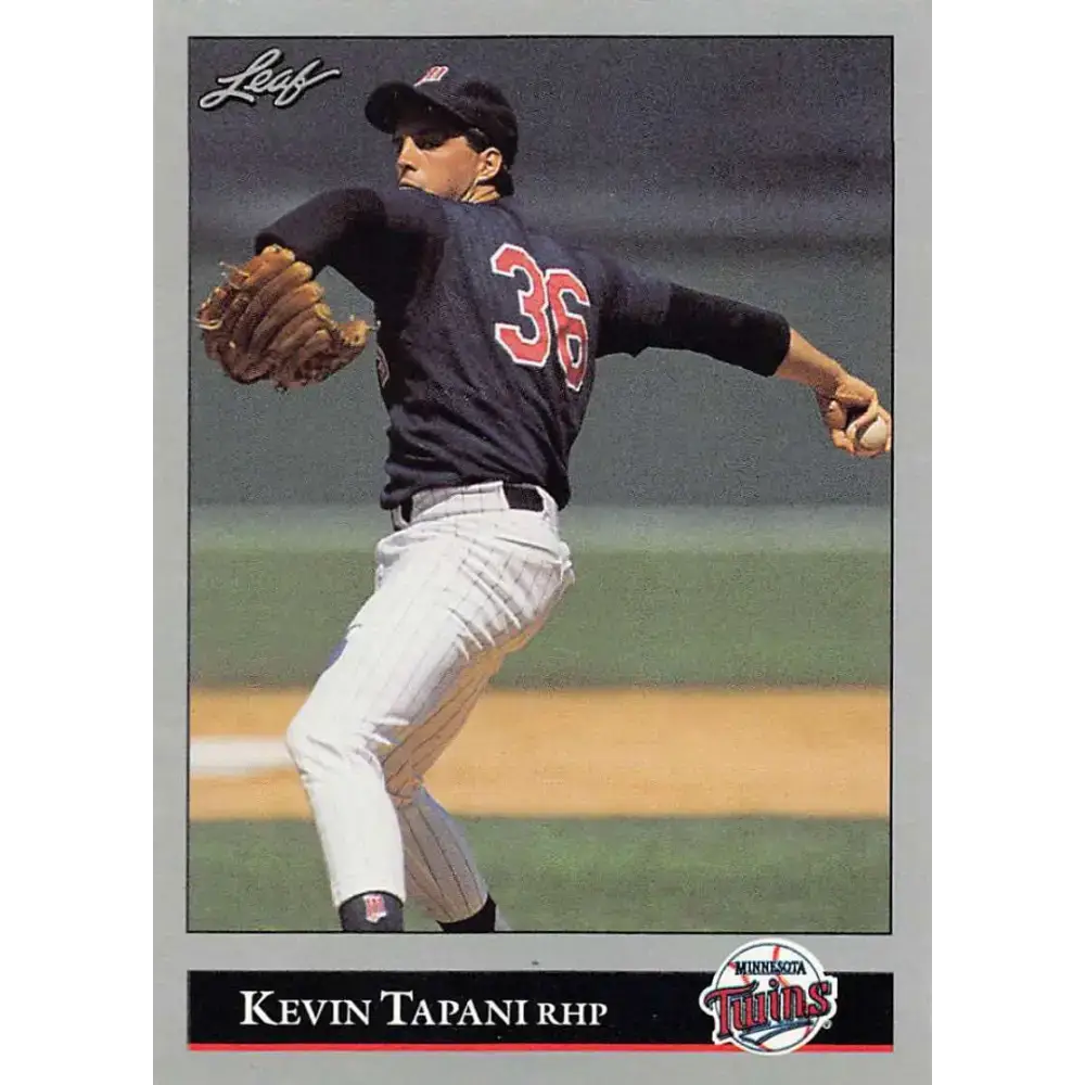 1992 Leaf #14 Kevin Tapani NM-MT Minnesota Twins Baseball Card - Baseball Card Single