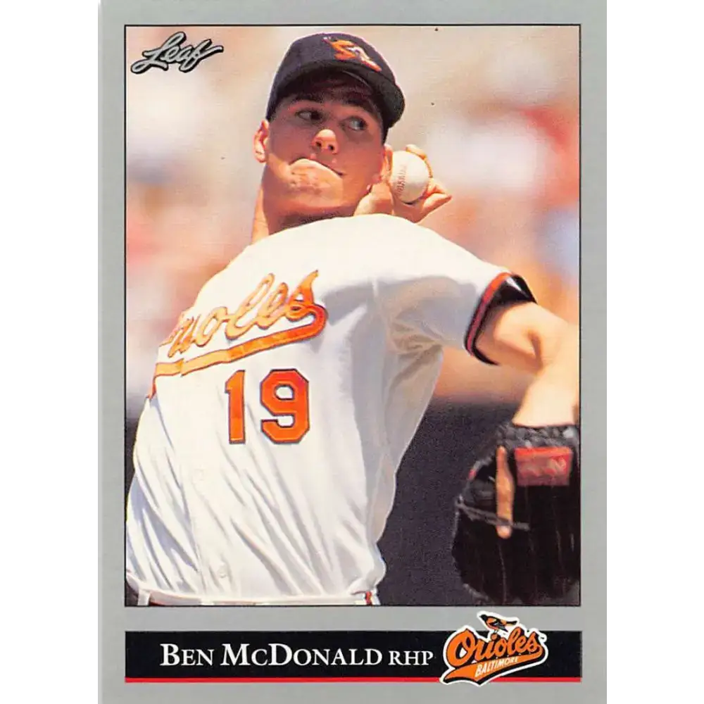 1992 Leaf #145 Ben McDonald NM-MT Baltimore Orioles Baseball Card - Baseball Card Single
