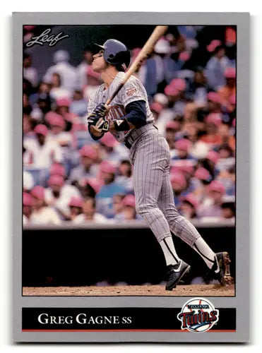 1992 Leaf #146 Greg Gagne EX/NM Twins ID:60945 - Baseball Card Single