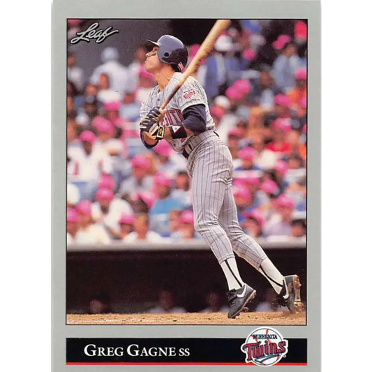 1992 Leaf #146 Greg Gagne NM-MT Minnesota Twins Baseball Card - Baseball Card Single