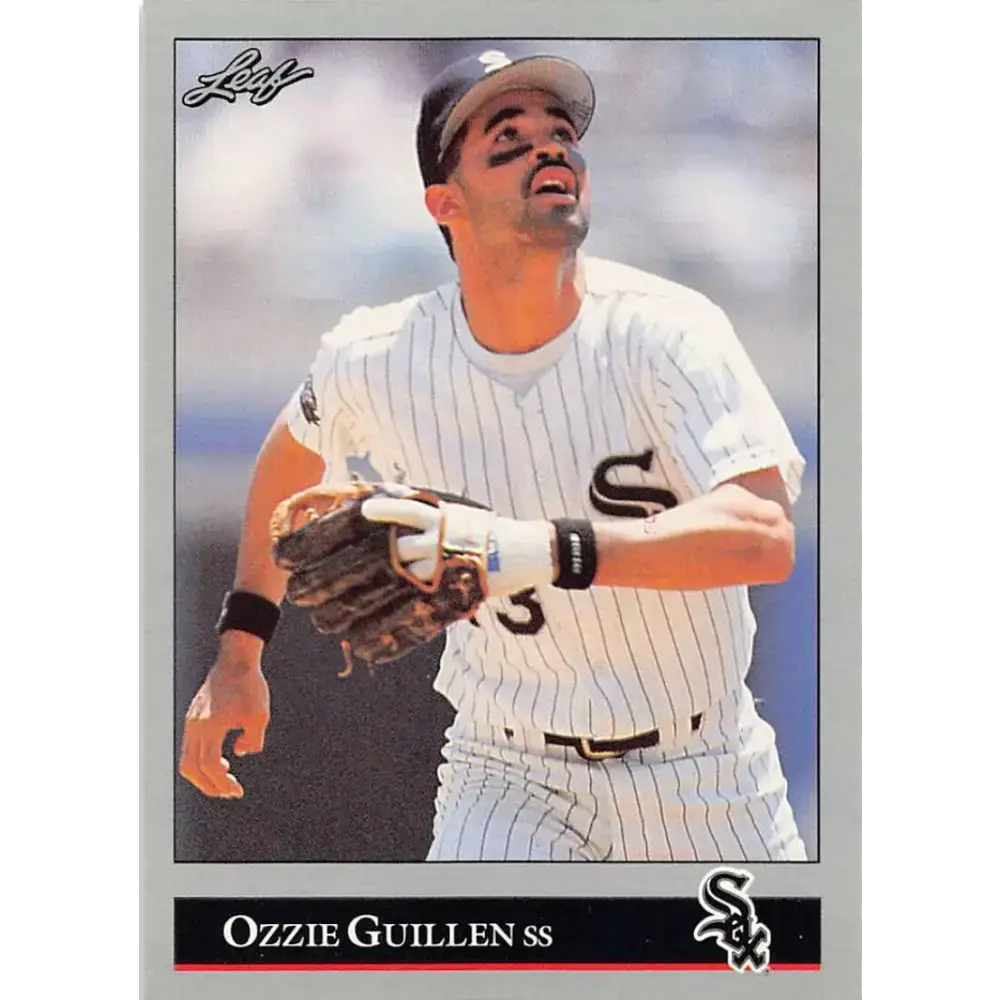 1992 Leaf #149 Ozzie Guillen NM-MT Chicago White Sox Baseball Card - Baseball Card Single