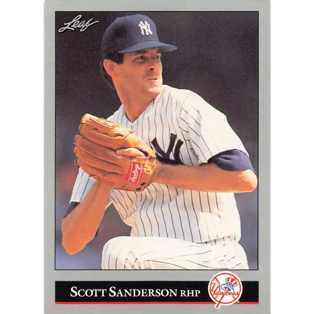 1992 Leaf #152 Scott Sanderson NM-MT New York Yankees Baseball Card - Baseball Card Single