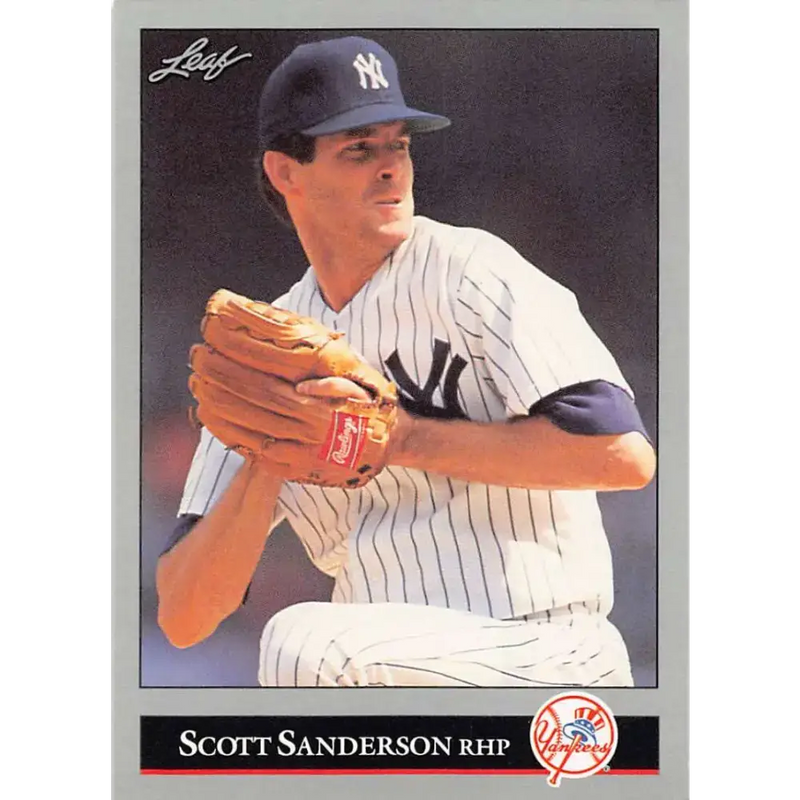 1992 Leaf #152 Scott Sanderson NM-MT New York Yankees Baseball Card - Baseball Card Single