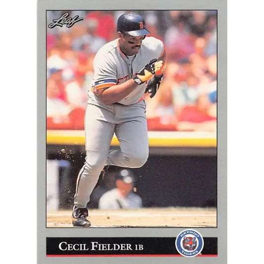 1992 Leaf #153 Cecil Fielder NM-MT Detroit Tigers Baseball Card - Baseball Card Single