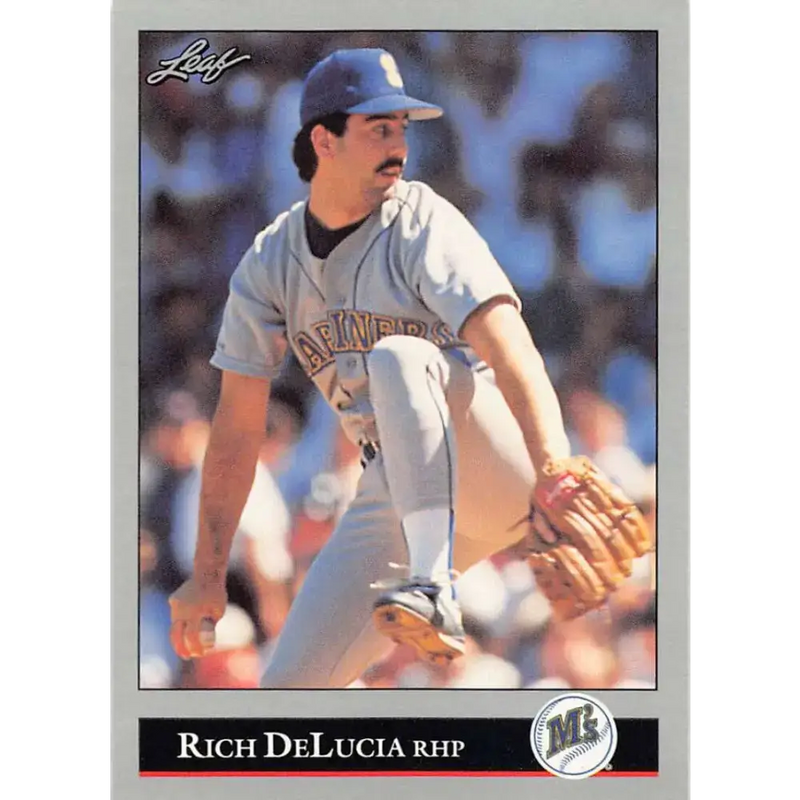 1992 Leaf #155 Rich DeLucia NM-MT Seattle Mariners Baseball Card - Baseball Card Single