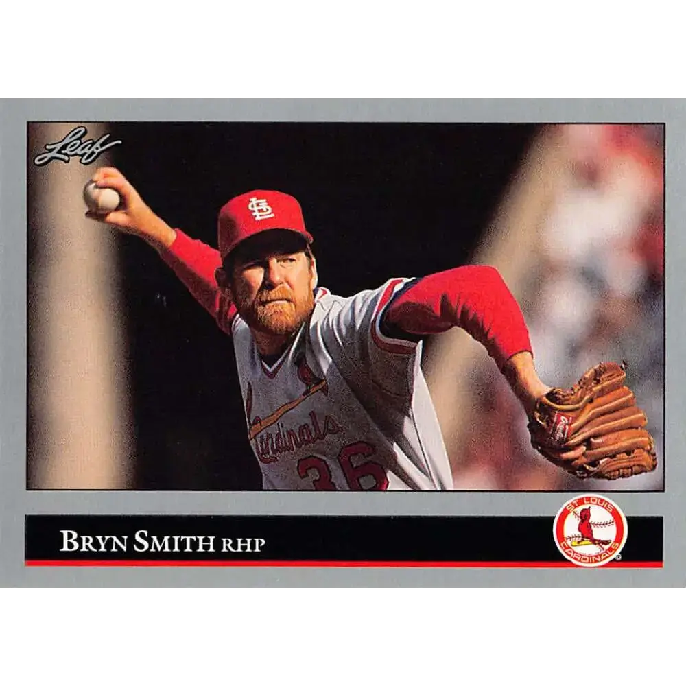 1992 Leaf #157 Bryn Smith NM-MT St. Louis Cardinals Baseball Card - Baseball Card Single
