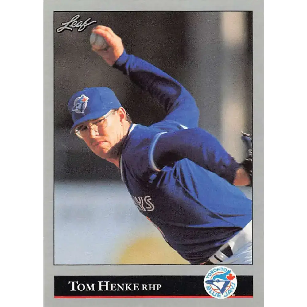 1992 Leaf #159 Tom Henke NM-MT Toronto Blue Jays Baseball Card - Baseball Card Single