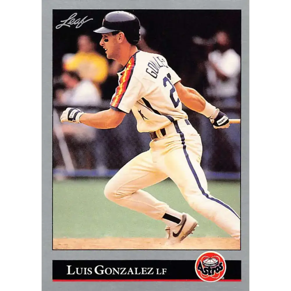 1992 Leaf #160 Luis Gonzalez NM-MT Houston Astros Baseball Card - Baseball Card Single