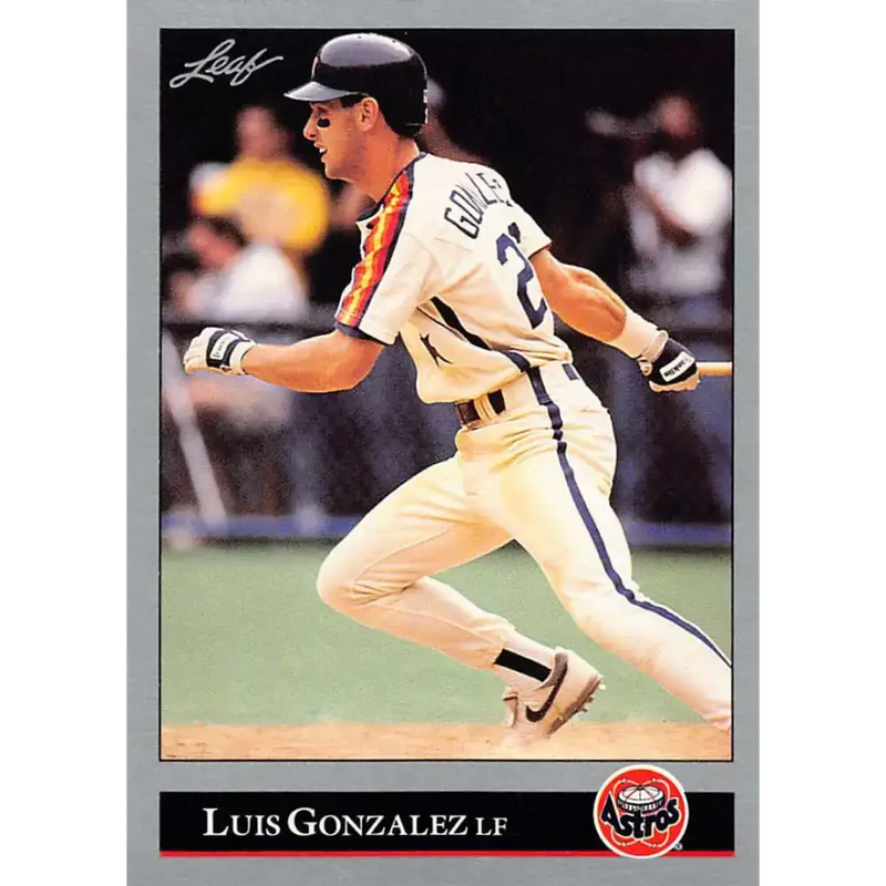 1992 Leaf #160 Luis Gonzalez NM-MT Houston Astros Baseball Card - Baseball Card Single