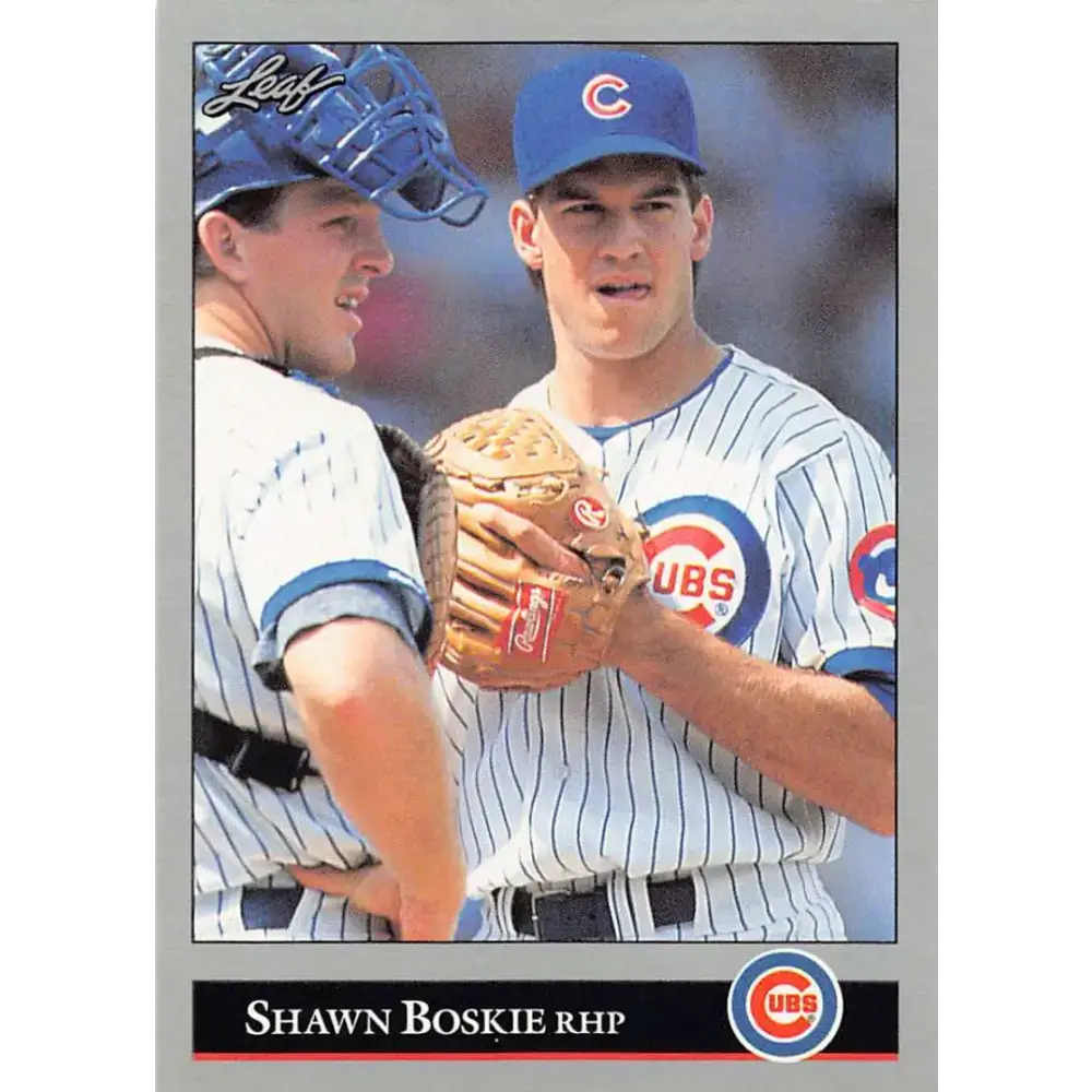 1992 Leaf #162 Shawn Boskie NM-MT Chicago Cubs Baseball Card - Baseball Card Single