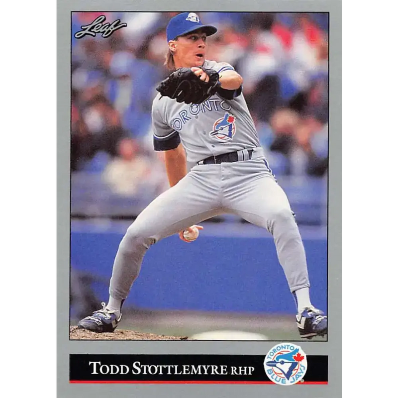 1992 Leaf #167 Todd Stottlemyre NM-MT Toronto Blue Jays Baseball Card - Baseball Card Single