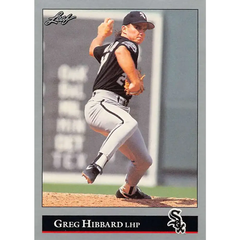 1992 Leaf #169 Greg Hibbard NM-MT Chicago White Sox Baseball Card - Baseball Card Single