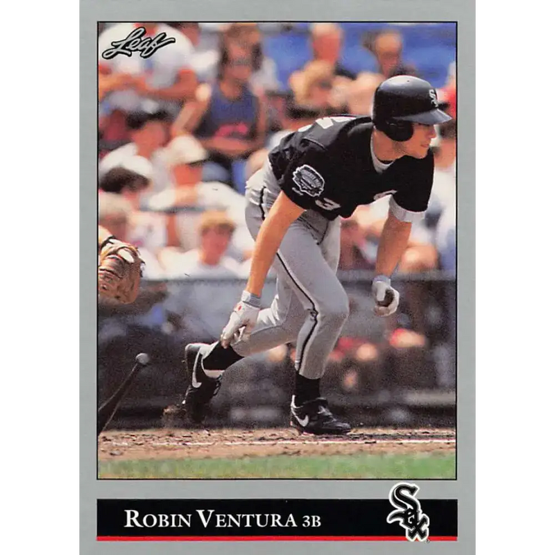 1992 Leaf #17 Robin Ventura NM-MT Chicago White Sox Baseball Card - Baseball Card Single