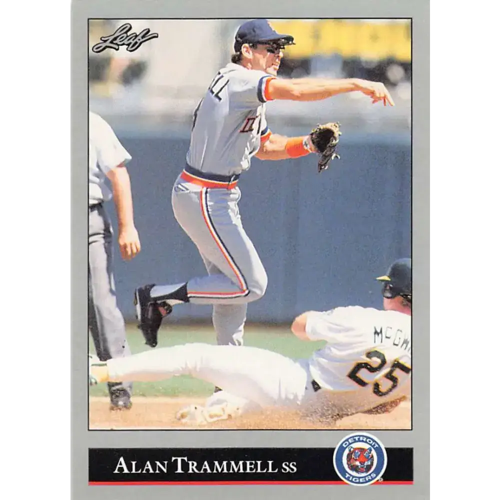 1992 Leaf #172 Alan Trammell NM-MT Detroit Tigers Baseball Card - Baseball Card Single
