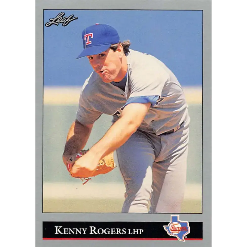 1992 Leaf #173 Kenny Rogers NM-MT Texas Rangers Baseball Card - Baseball Card Single