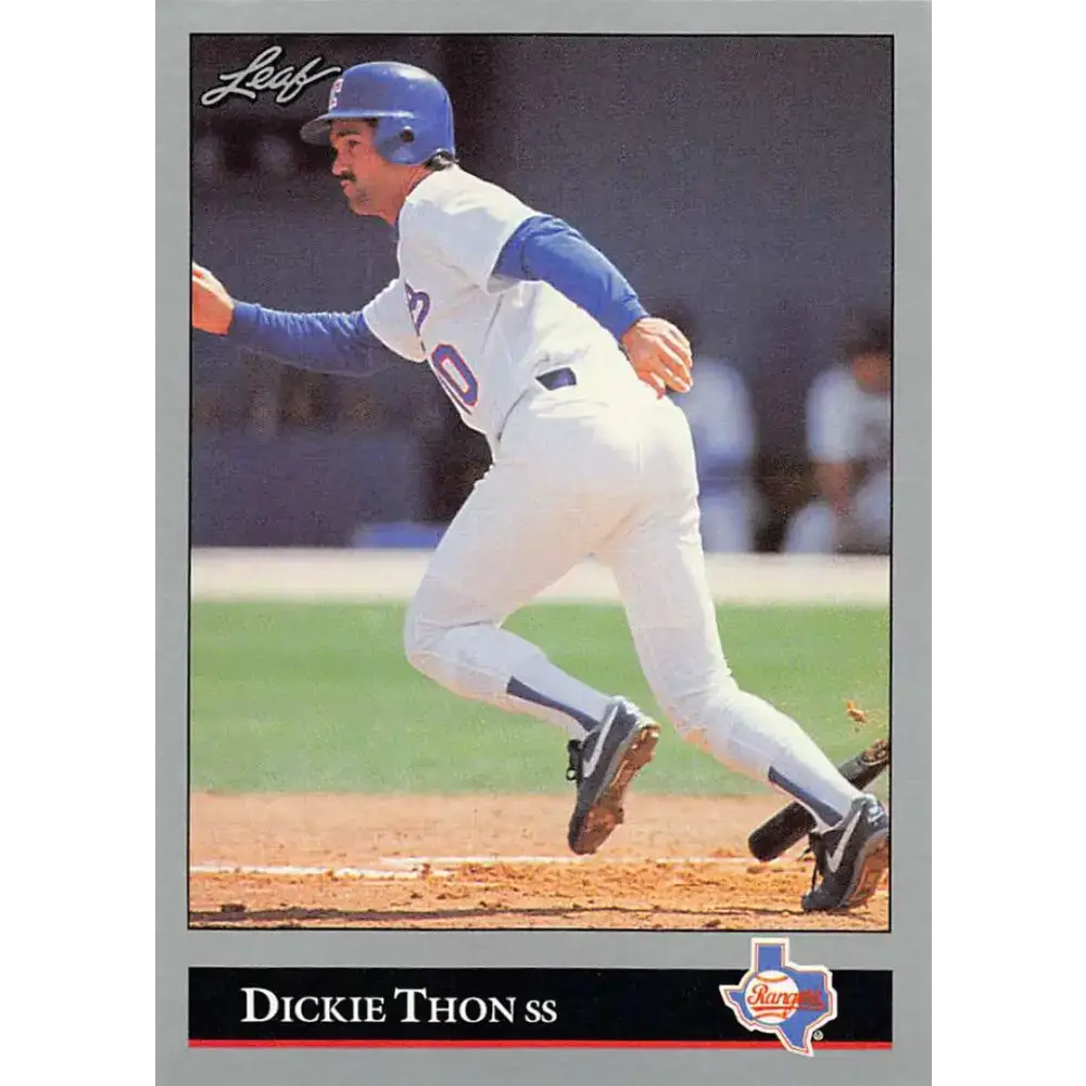 1992 Leaf #180 Dickie Thon NM-MT Texas Rangers Baseball Card - Baseball Card Single