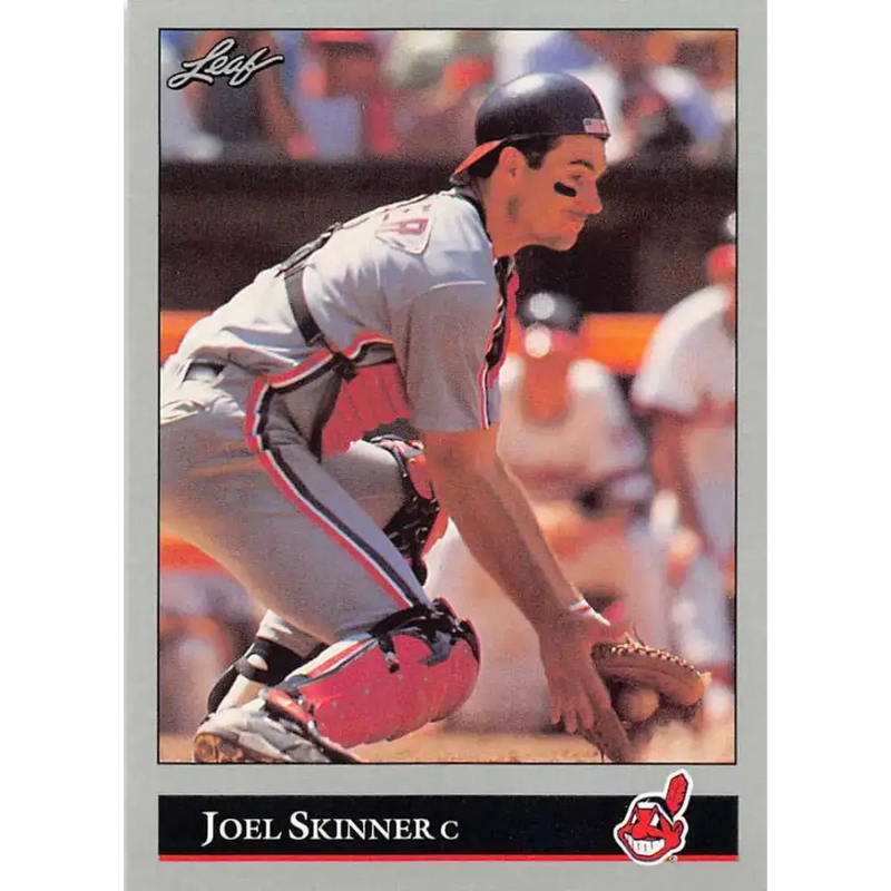 1992 Leaf #181 Joel Skinner NM-MT Cleveland Indians Baseball Card - Baseball Card Single