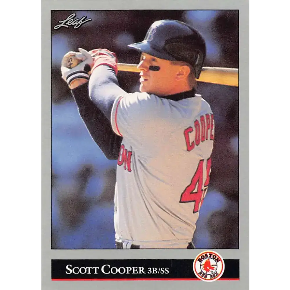 1992 Leaf #182 Scott Cooper NM-MT Boston Red Sox Baseball Card - Baseball Card Single