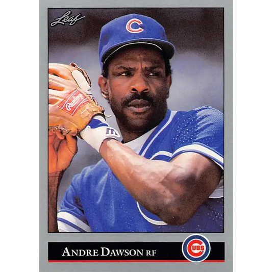1992 Leaf #183 Andre Dawson NM-MT Chicago Cubs Baseball Card - Baseball Card Single