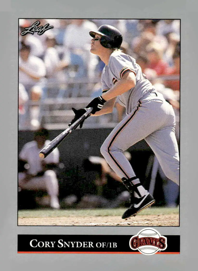 1992 Leaf #188 Cory Snyder - Baseball Card Single