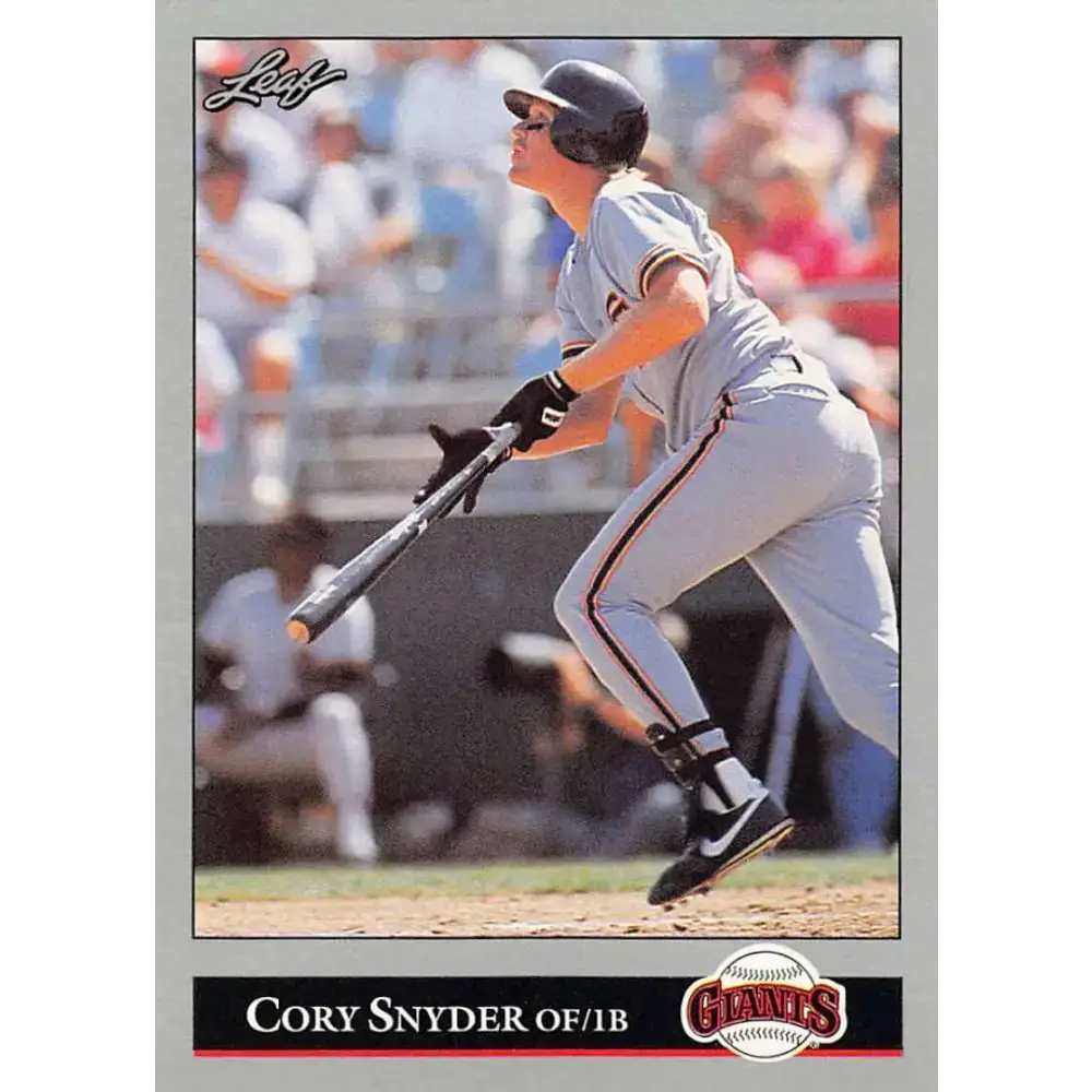 1992 Leaf #188 Cory Snyder NM-MT San Francisco Giants Baseball Card - Baseball Card Single