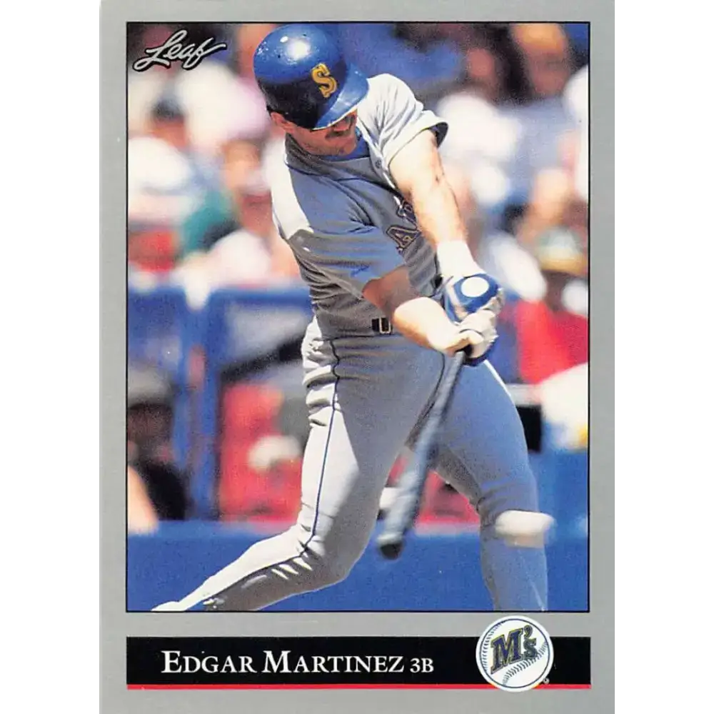 1992 Leaf #197 Edgar Martinez NM-MT Seattle Mariners Baseball Card - Baseball Card Single