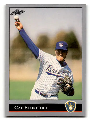 1992 Leaf #2 Cal Eldred EX/NM Brewers ID:60956 - Baseball Card Single