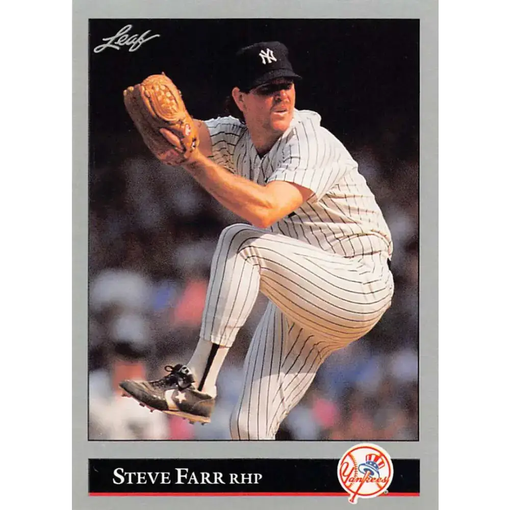 1992 Leaf #20 Steve Farr NM-MT New York Yankees Baseball Card - Baseball Card Single