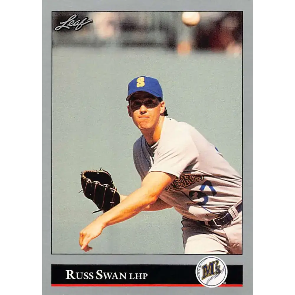 1992 Leaf #203 Russ Swan NM-MT Seattle Mariners Baseball Card - Baseball Card Single