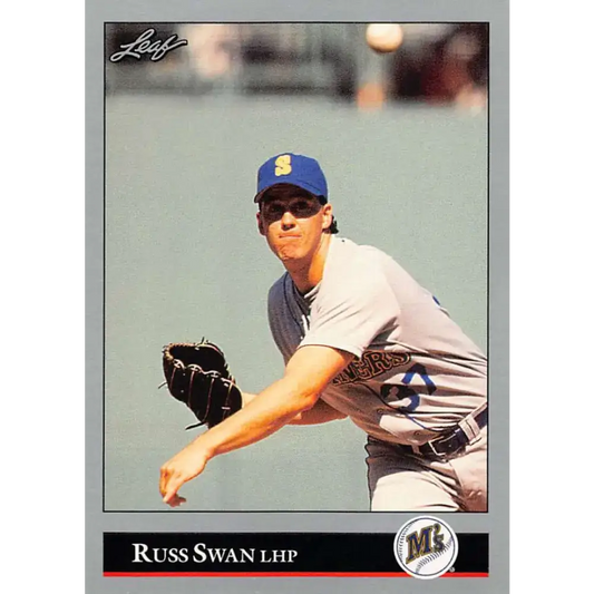 1992 Leaf #203 Russ Swan NM-MT Seattle Mariners Baseball Card - Baseball Card Single