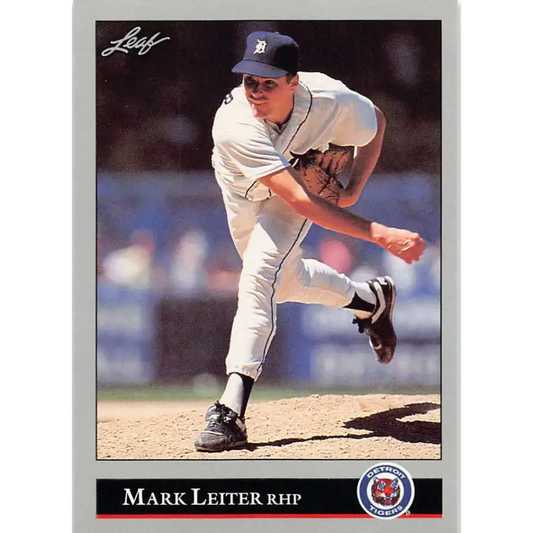 1992 Leaf #207 Mark Leiter NM-MT Detroit Tigers Baseball Card - Baseball Card Single