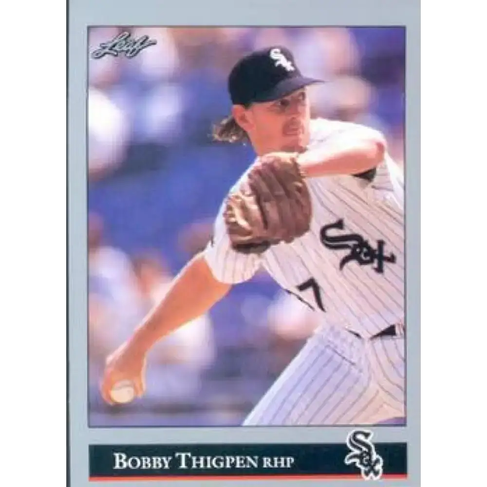 1992 Leaf #210 Bobby Thigpen NM-MT Chicago White Sox Baseball Card - Baseball Card Single