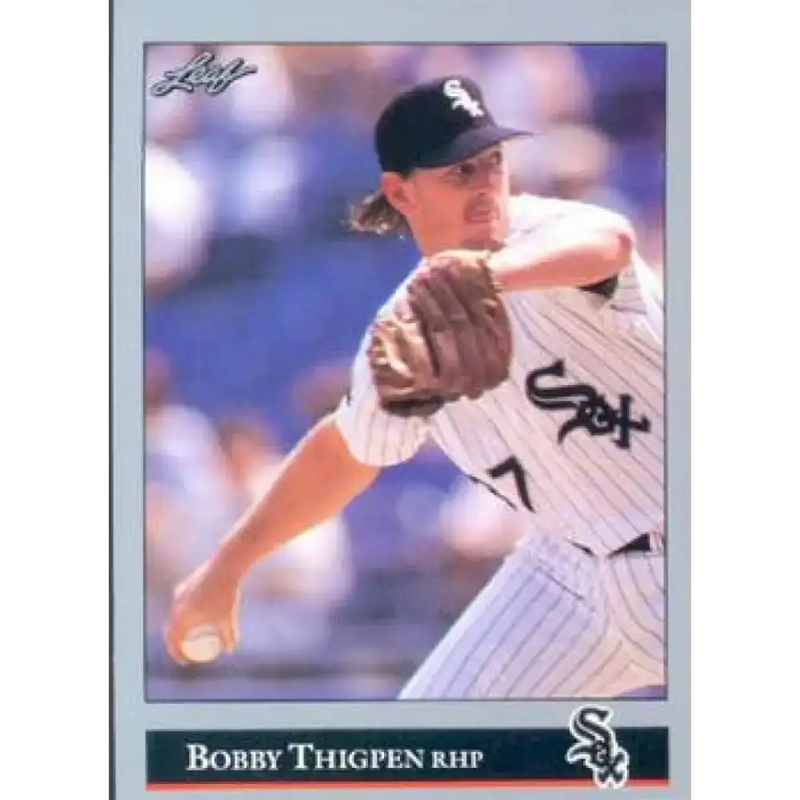 1992 Leaf #210 Bobby Thigpen NM-MT Chicago White Sox Baseball Card - Baseball Card Single