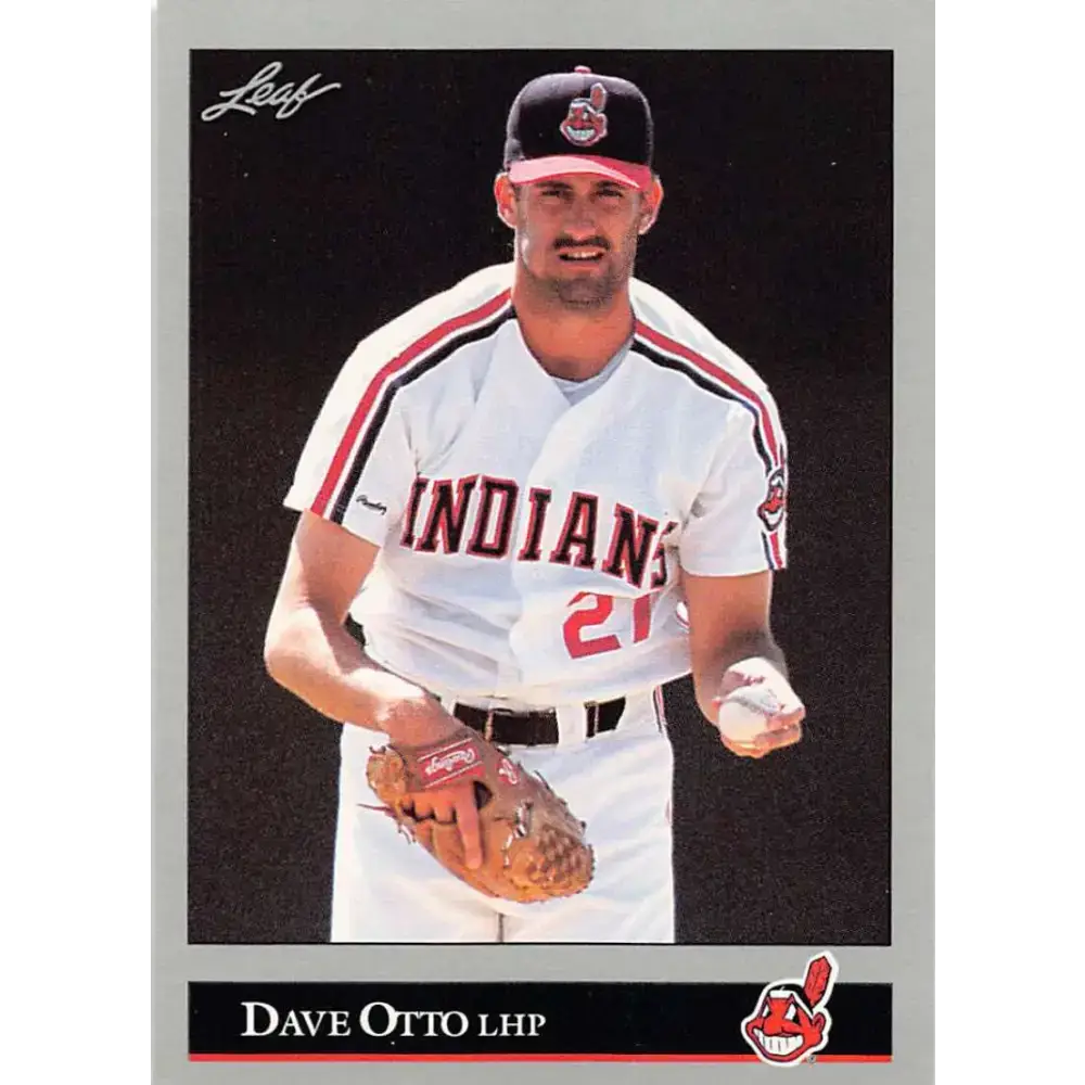 1992 Leaf #218 Dave Otto NM-MT Cleveland Indians Baseball Card - Baseball Card Single