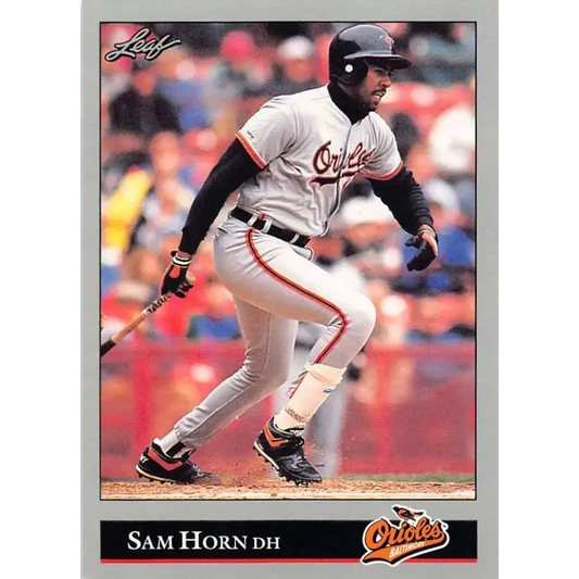 1992 Leaf #219 Sam Horn NM-MT Baltimore Orioles Baseball Card - Baseball Card Single