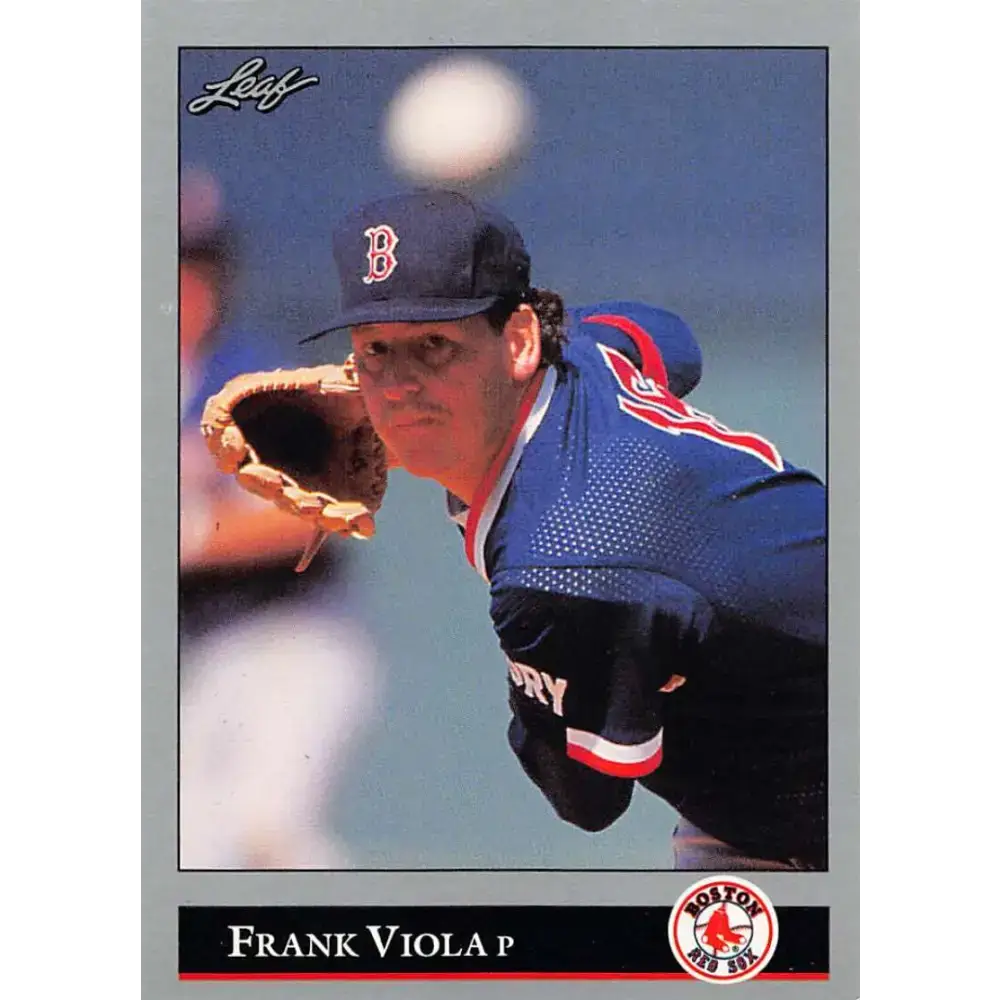 1992 Leaf #221 Frank Viola NM-MT Boston Red Sox Baseball Card - Baseball Card Single