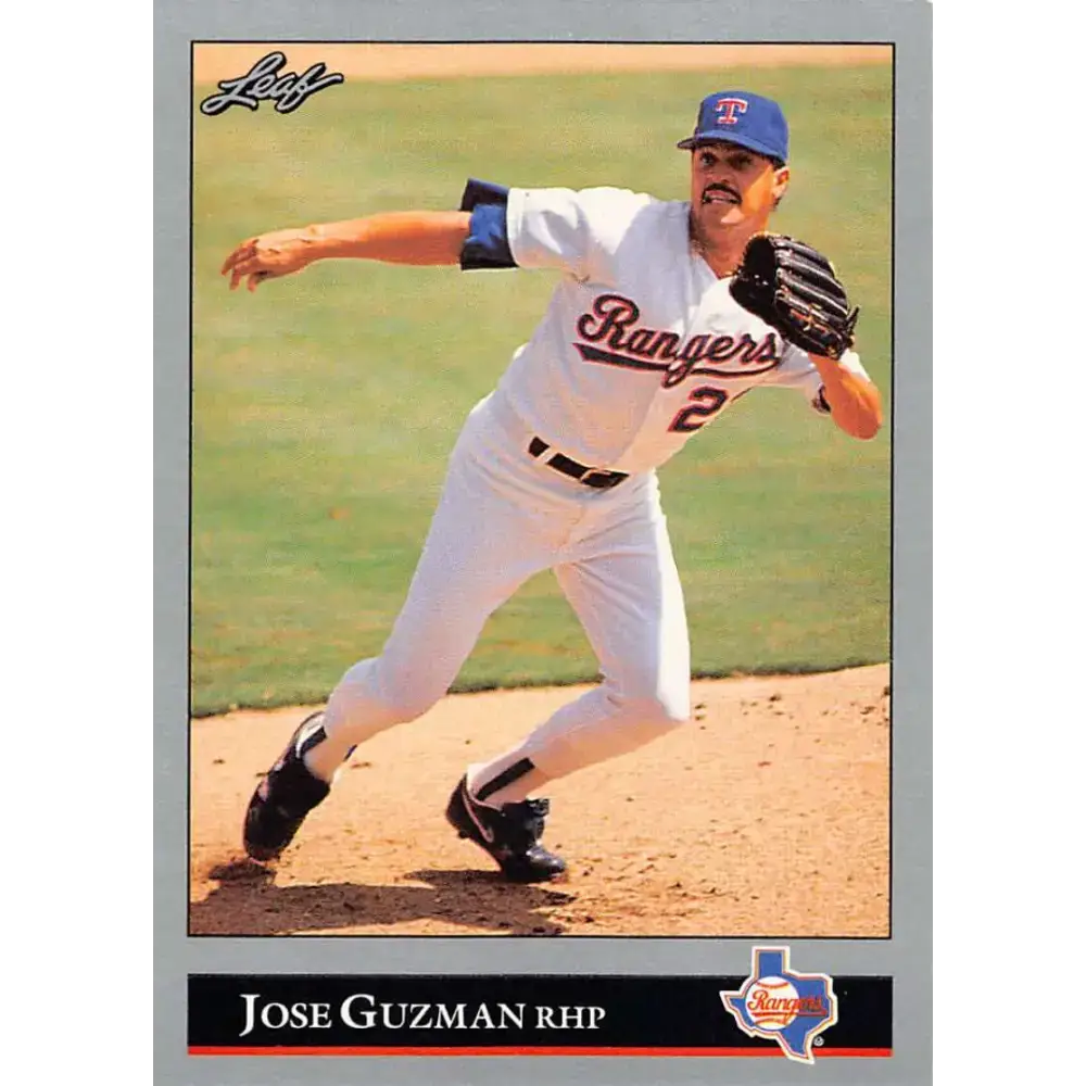 1992 Leaf #222 Jose Guzman NM-MT Texas Rangers Baseball Card - Baseball Card Single