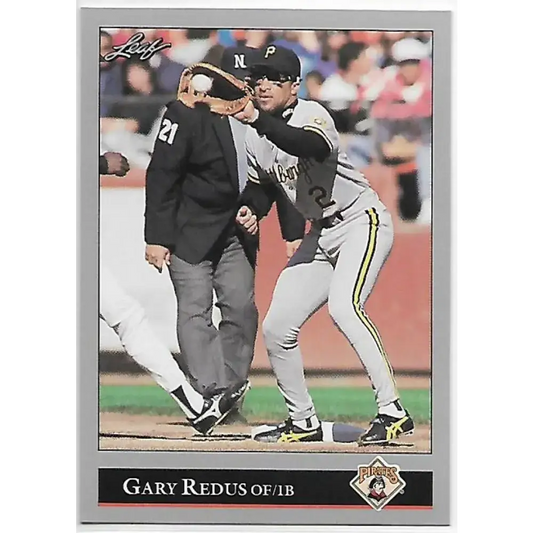1992 Leaf #223 Gary Redus NM-MT Pittsburgh Pirates Baseball Card - Baseball Card Single