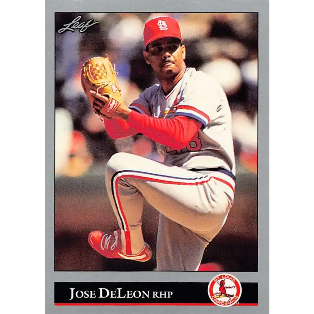 1992 Leaf #227 Jose DeLeon NM-MT St. Louis Cardinals Baseball Card - Baseball Card Single