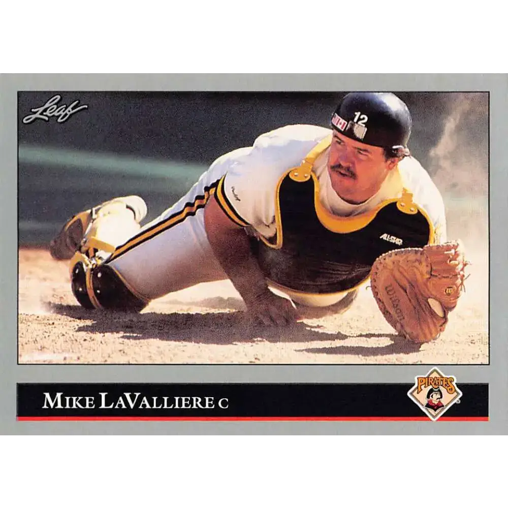1992 Leaf #228 Mike LaValliere NM-MT Pittsburgh Pirates Baseball Card - Baseball Card Single