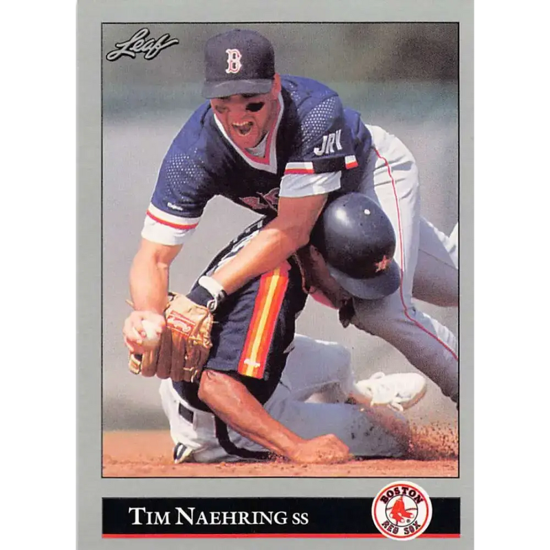 1992 Leaf #235 Tim Naehring NM-MT Boston Red Sox Baseball Card - Baseball Card Single