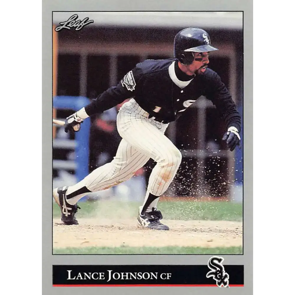 1992 Leaf #237 Lance Johnson NM-MT Chicago White Sox Baseball Card - Baseball Card Single