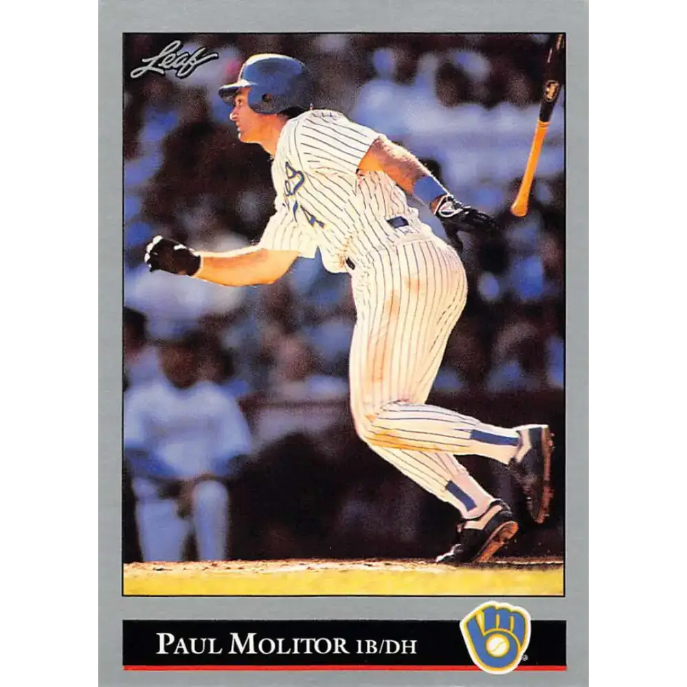 1992 Leaf #238 Paul Molitor NM-MT Milwaukee Brewers Baseball Card - Baseball Card Single