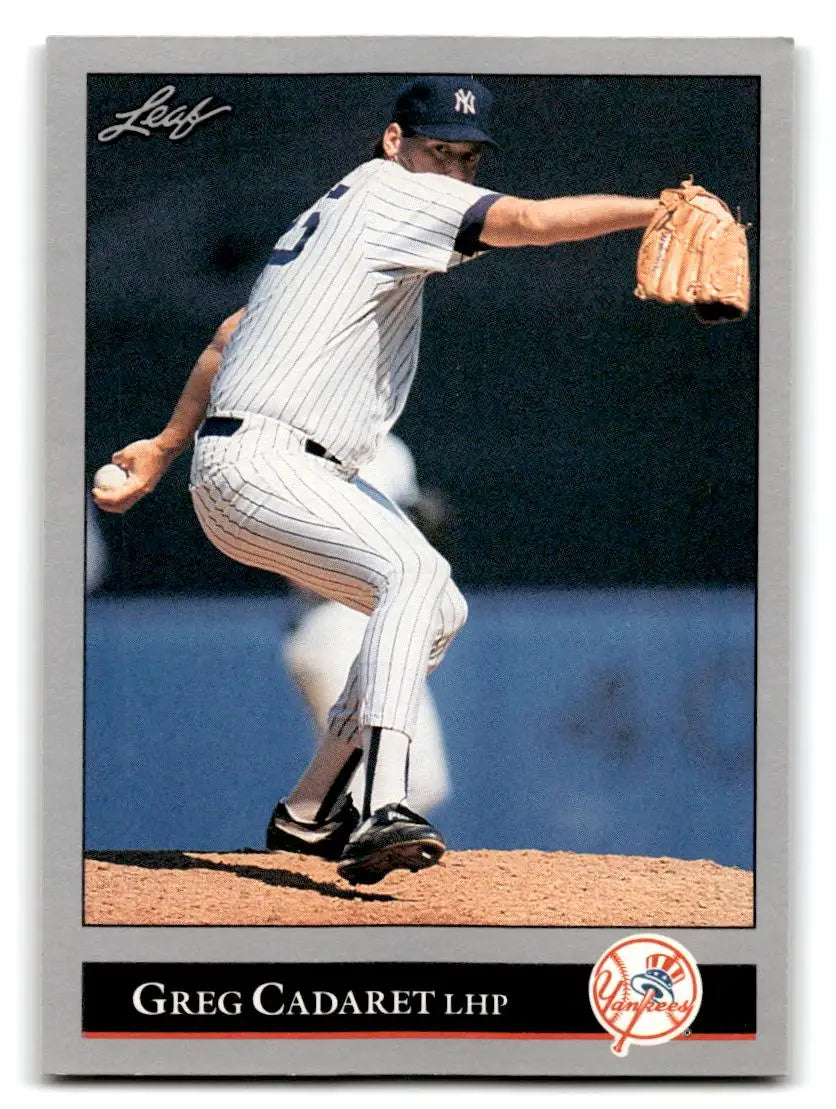 1992 Leaf #24 Greg Cadaret - Baseball Card Single