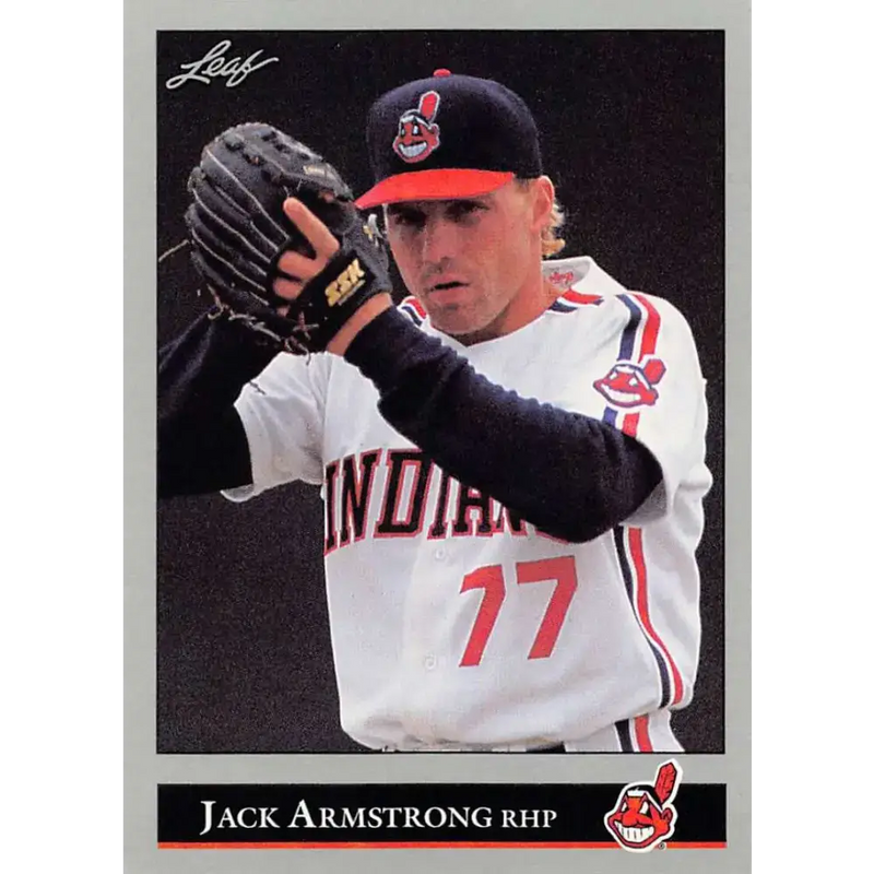 1992 Leaf #247 Jack Armstrong NM-MT Cleveland Indians Baseball Card - Baseball Card Single