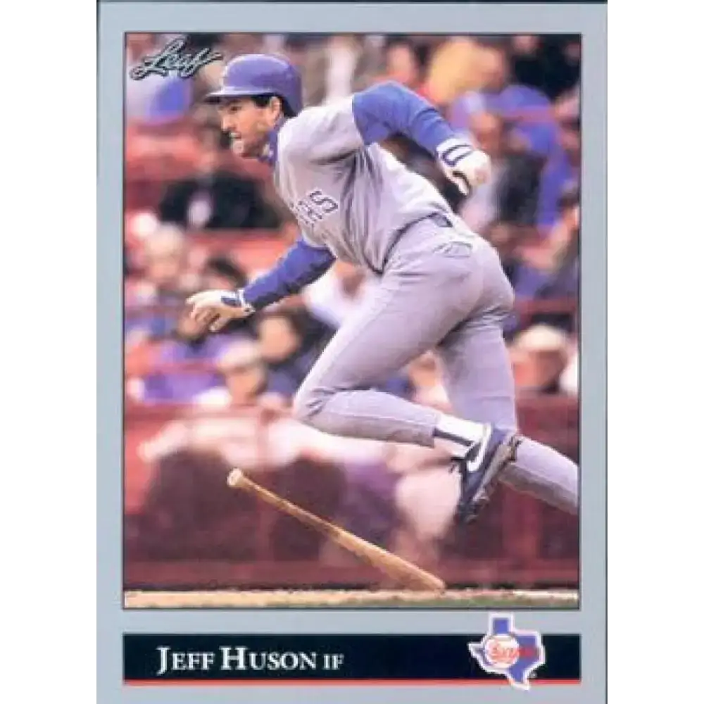 1992 Leaf #251 Jeff Huson NM-MT Texas Rangers Baseball Card - Baseball Card Single